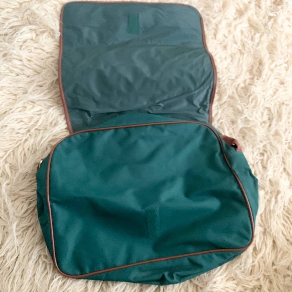 Green Brown Book Bag New With Tags NWT - Picture 4 of 7